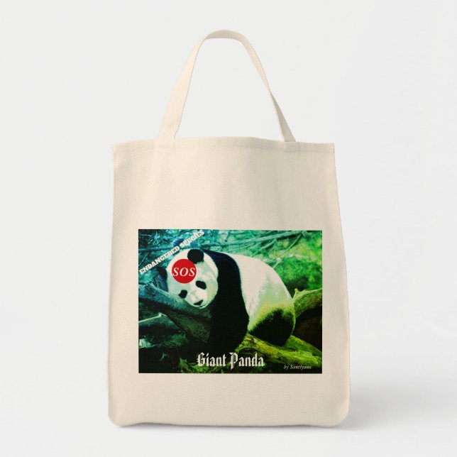 SOS Endangered Giant Panda Tygkasse (Framsidan)