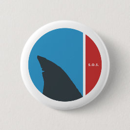 SOS spara i våra hav spara våra hajcirklar Knapp