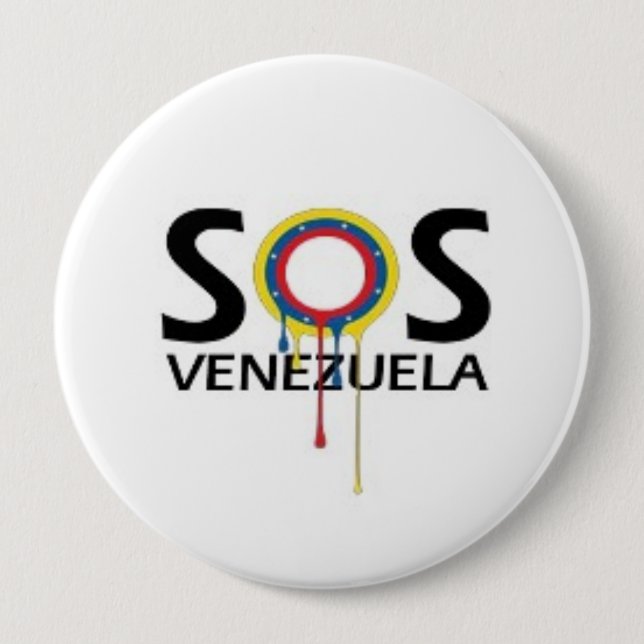 SOS Venezuela Knapp (Framsida)
