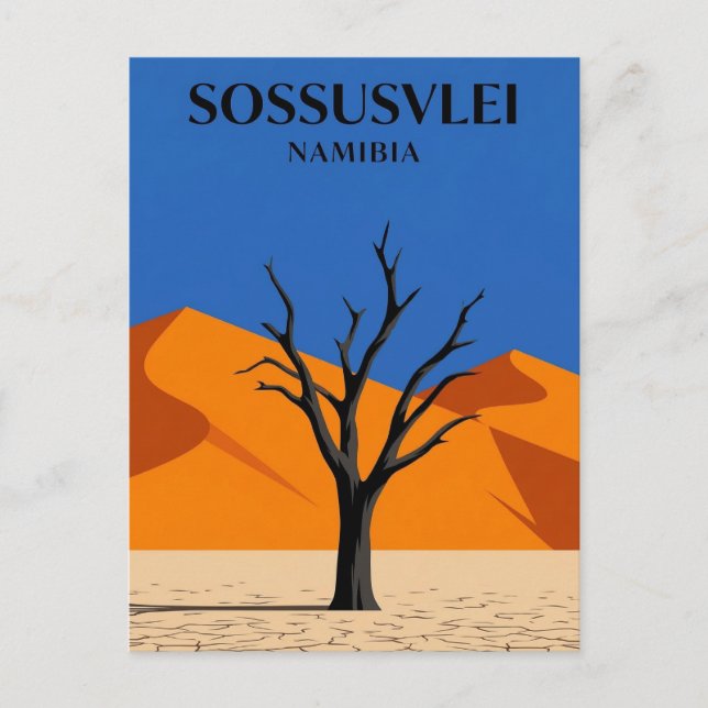 Sossusvlei, Sesriem, Hardap Vykort (Framsida)
