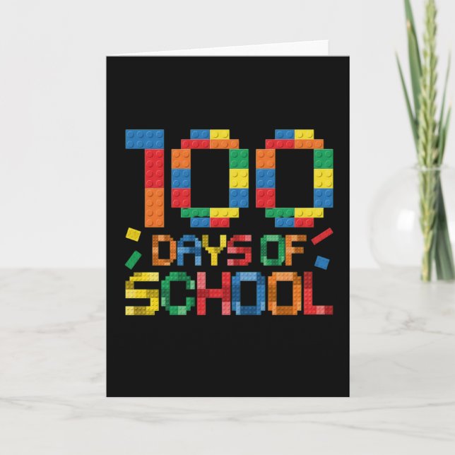 Söt 100 dagar som gör skillnad Pussel Inkludering Kort (Framsida)