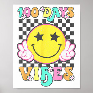 Söt 100-dagars stämning Leende ansikte 100 dagar i Poster