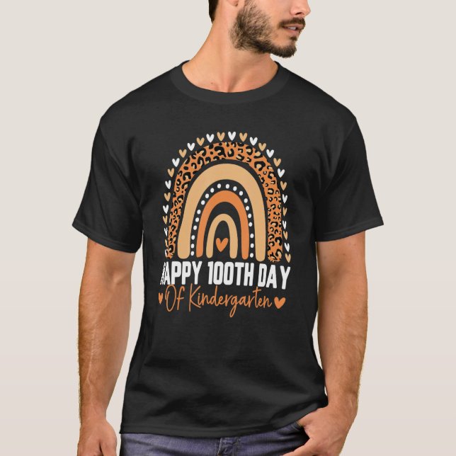 Söt 100:e dag för förskoleelev lärare Rai T Shirt (Framsida)