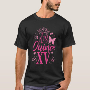 Söt 15 mexikansk Födelsedagsfest Quinceanera Mis Q T Shirt