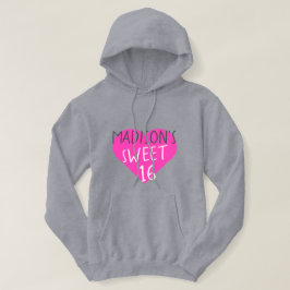 Söt 16 16:e födelsedagen hoodie