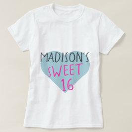Söt 16 16:e födelsedagen T-Shirt