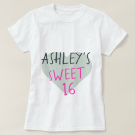 Söt 16 16:e födelsedagen T-Shirt
