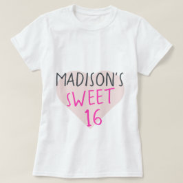 Söt 16 16:e födelsedagen T-Shirt