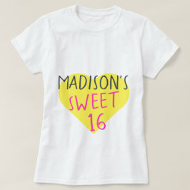 Söt 16 16:e födelsedagen t shirt
