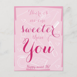 Söt 16-årsdag vykort