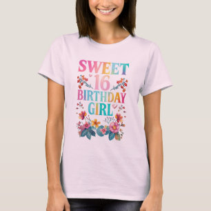 Söt 16 Birthday Girl T Shirt