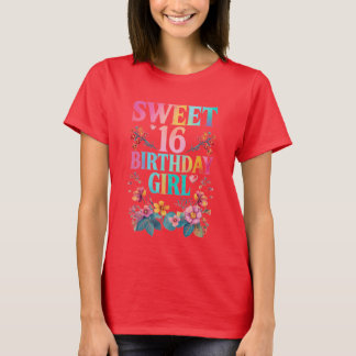 Söt 16 Birthday Girl T Shirt