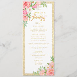 Söt 16 Blommigtars Elegant Ro Tulip Rosa Blommigt Meny