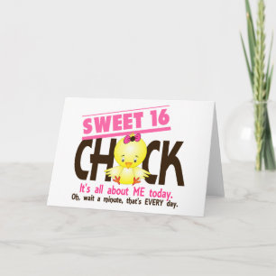 Söt 16 chick 3 inbjudan
