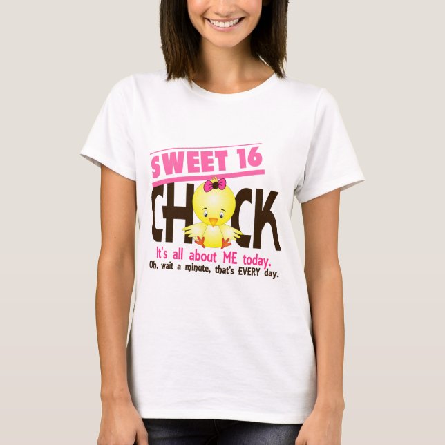 Söt 16 chick 3 t-shirt (Framsida)