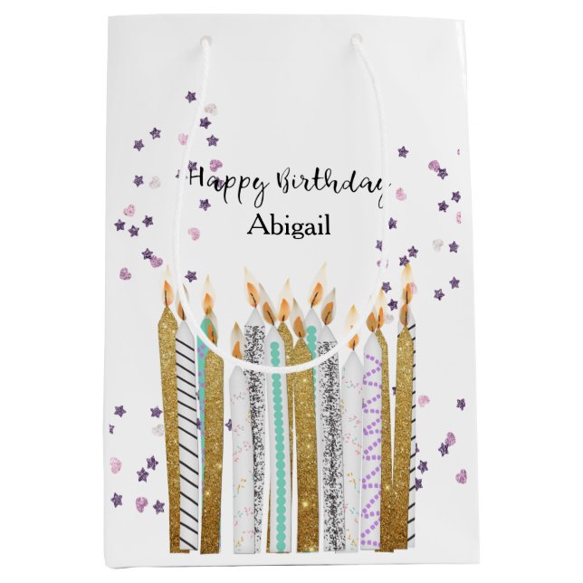 Söt 16 dagar Ljusljus Medium Gift Bag (Framsidan)