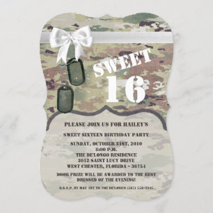 Söt 16-dagars Inbjudan-arméns OCP Camo Uniform Cam Inbjudningar