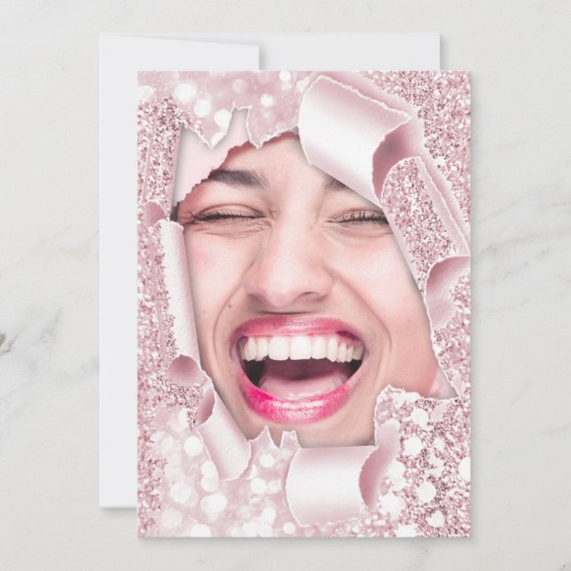 Söt 16:e 15:e Möhippan 3D Ro Student Inbjudningar (Framsida)