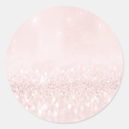 Söt 16:e Glitter Rosa Round Makeup Möhippa Brandin Runt Klistermärke