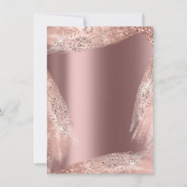 Söt 16:e Möhippan Ro Diamond Sparkly Inbjudningar