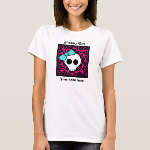 Söt 16 födelsedag för Goth skalle flicka T Shirt