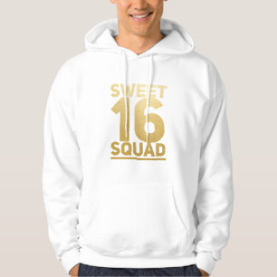 Söt 16 Födelsedagsfester Sexton Tonåring flicka Hoodie