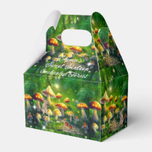 Söt 16 Förtrollad Skog Kaniner Grodor Svamp