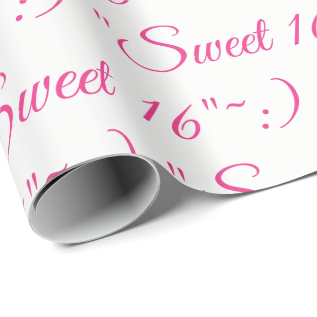 Söt 16 Gift-Wrap Presentpapper (Rullad Hörn)