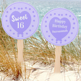 Söt 16 Grattis på födelsedagen Lila Heart Personal