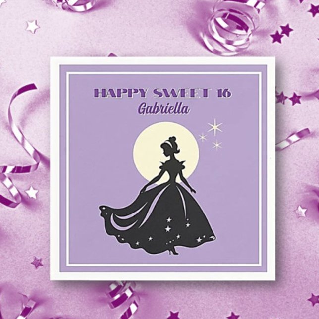 Söt 16! Grattis på födelsedagen party Pappersservett (Skapare uppladdad)