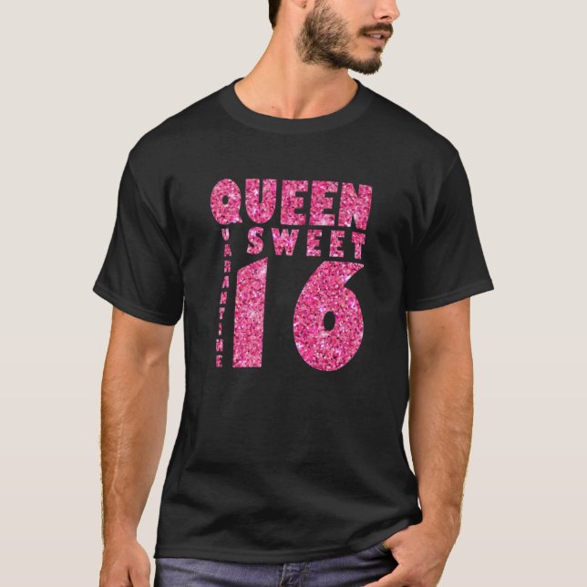 Söt 16 i karantän t shirt (Framsida)