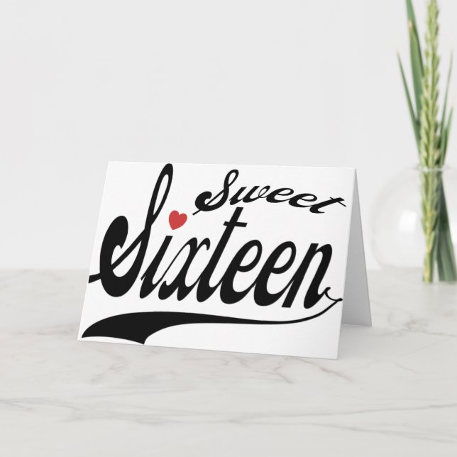 Söt 16 inbjudan (Framsida)