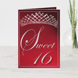 Söt 16 med tiara! kort