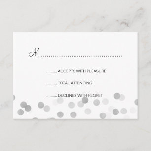 Söt 16 OSA Faux Silver Foil Glitter Ljus Kort