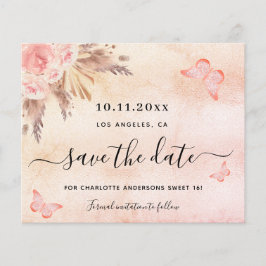 Söt 16 pampas  budget spara datumet flygblad