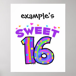 Söt 16 Poster - skapa ditt eget