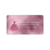 Söt 16 Sexton Rosa Glitter Dress Elegant Party