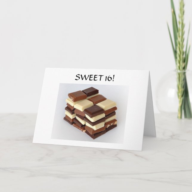 SÖT 16! SÖTARE VARJE DAG KORT (Framsida)