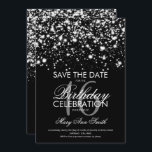 Söt 16 "Spara datumet" Silver Inbjudningar<br><div class="desc">Inbjudningsmall för Silver för elegant 16:e Födelsedagsfesten (Sverige 16).</div>