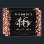 Söt 16" spara guld för Sparkles för datera" rosa Inbjudningar<br><div class="desc">Goldinvitation för 16th Sparkles för födelsedagsfest för elegant rosa (sötsak 16) mall. Presentera guldljus,  stränger guld,  och guld sparkles.</div>