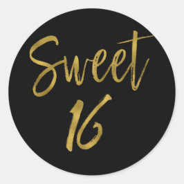 Söt 16 | SWEET SIXTEEN Runt Klistermärke