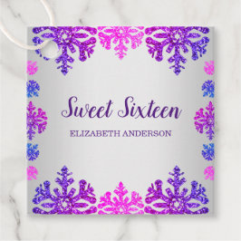 Söt 16 vintersnöflingor gåvor etiketter