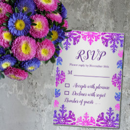 Söt 16 vintersnöflingor OSA kort