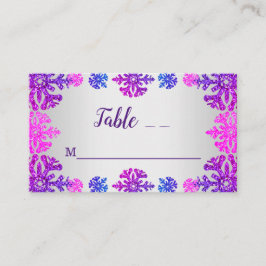 Söt 16 vintersnöflingor placeringskort