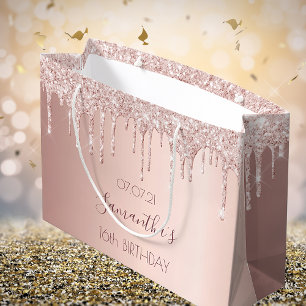Söt 16ro guld glitter droppar namn