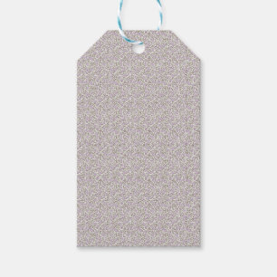 Söt 1940-tals Lila & Rosbud Vintage Blommig Presentetikett