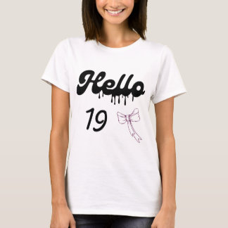 Söt 19-års födelsedagsklänning för tjejer – Söt 19 T Shirt