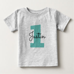 Söt 1-års födelsedags t-shirt för små barn