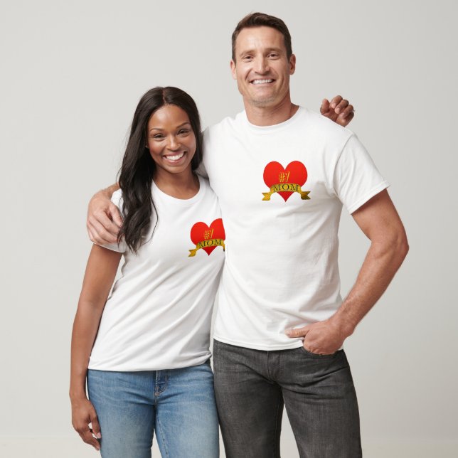 söt #1-skjortdesign för mors dag-presentidé från m t shirt (Unisex)