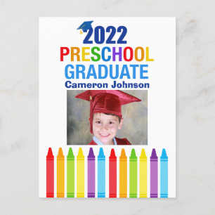 Söt 2022 Förskoleexamen Foto Tillkännagivande